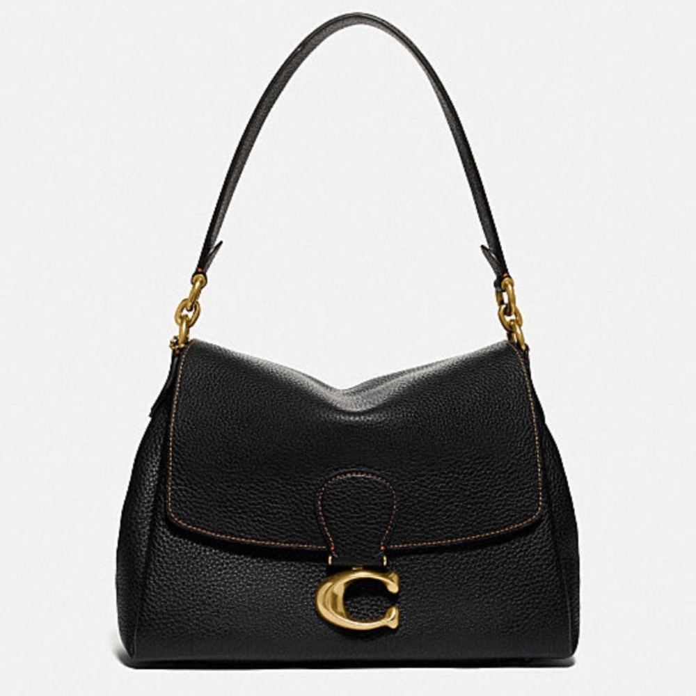 NWT COACH May Shoulder Bag in Black